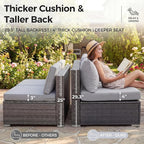 NICESOUL 13 Piece Outdoor Wicker Patio Furniture - Image 6