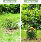 35-Inch Metal Garden Obelisk Trellis - Image 3