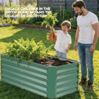 ZORMY 4×2×1.4ft Galvanized Raised Garden Bed Kit, Metal Planter Boxes Outdoor - Image 4