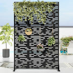 Casaphoria 72" H x 47" W Metal Privacy Screen, Outdoor Freestanding Decorative - Image 2