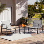 DUMOS 3 Piece Patio Furniture Set，Outdoor Patio Furniture Conversation Set - Image 2