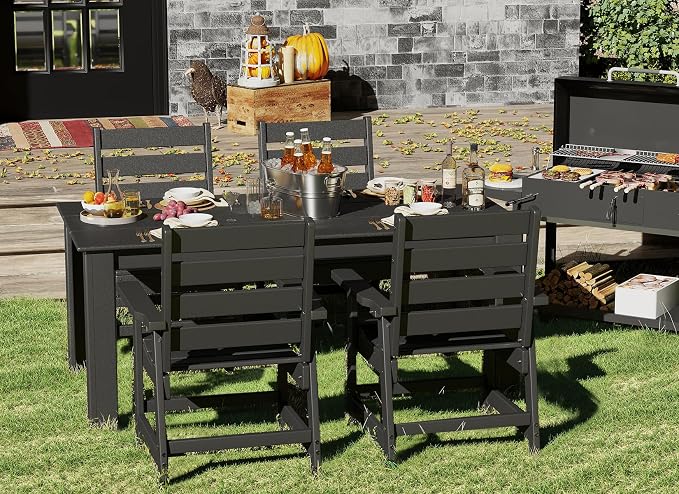 GREENVINES Outdoor Dining Table | 67’’ | HDPE | Rectangle Tables - Image 4