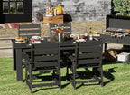 GREENVINES 7-Piece Outdoor-Dining-Set | HDPE Plastic 67'' Table and Chairs Sets - Image 5