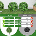 Artificial Topiary Bushes for Outdoors - Image 2