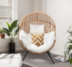 JAMFLY Egg Chair Wicker Outdoor Chairs, Oversized Patio Chair Oversized Lounger - Image 8