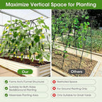 Cucumber Trellis for Raised Bed, U-Shape Garden Trellis for Climbing Plants - Image 4