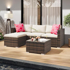 GAOMON 5-Piece All-Weather Patio Furniture Set, Convertible Outdoor Sectional - Image 9