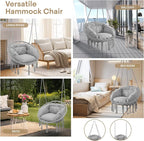 Athena Collection Hammock Chair Hanging Swing Chair - Image 6