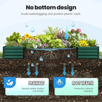 Quictent Galvanized Raised Garden Bed 8x4x1 Ft Metal Planter Box - Image 5