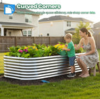 Quictent Galvanized Tall Raised Garden Bed Kit, - Image 2