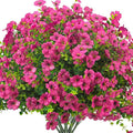 Artificial Fake Flowers for Outdoor Spring Decoration, 16 Bundles Faux Silk by Grunyia