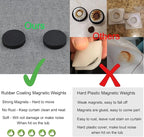 Magnetic Shower Curtain Weights, Rubber Covered Heavy Duty Weights, Prevent - Image 5