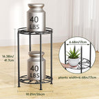 Plant Stand 2-Tier 10.2in Width 16.4in Tall Flower Pot Rack Small Plant Table - Image 3