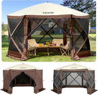 VEVOR 12 * 12ft 6 Sided Pop-up Canopy Shelter Tent by VEVOR