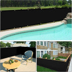 UPGRADE Privacy Screen 3' x 10' Fence Commercial Shade Cover - Image 6