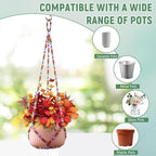 1Pack Glass Beaded Plant Hanger Indoor, Rainbows Hanging Planters - Image 5
