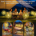 suddus Solar Garden Lights Outdoor Waterproof Decorative, Upgrade 2Pack 150LED - Image 3