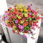 Artificial Flowers Faux Plants Outdoor Fake Flowers Spring Decor, 12 Bundles - Image 3