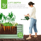 Best Choice Products 6x3x2ft Outdoor Metal Raised Garden Bed, Deep Root Box - Image 3