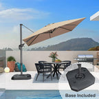 PURPLE LEAF 9 Feet Square Cantilever Umbrella Patio Umbrella - Image 2