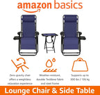 Amazon Basics Outdoor Textilene Adjustable Zero Gravity Folding Reclining - Image 4