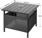 LZRS Adirondack Square Outdoor Side Table - Image 3