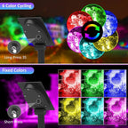 T-SUNUS RGB Solar Landscape Spotlights Christmas, Color Changing Spot Lights - Image 2