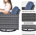 Belord Spacious 11 Pieces Patio Conversation Set - Image 5