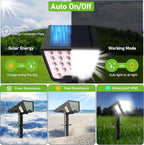 Solar Spot Lights Outdoor Waterproof IP67, Solar Powered Lights Outdoor - Image 3