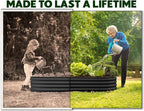 Plant & Plot Galvanized Raised Garden Beds Outdoor // 8×4×1 ft Planter Raised - Image 3