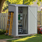 Greesum 3x3FT Outdoor Storage Shed, Small Metal Storaged Sheds - Image 3