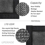 UPGRADE Privacy Fence Screen 3'x9' Black Outdoor 90% Visibility Blockage 170 - Image 2