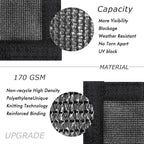 UPGRADE Privacy Fence Screen 4'x5' Black Outdoor 90% Visibility Blockage 170 - Image 2
