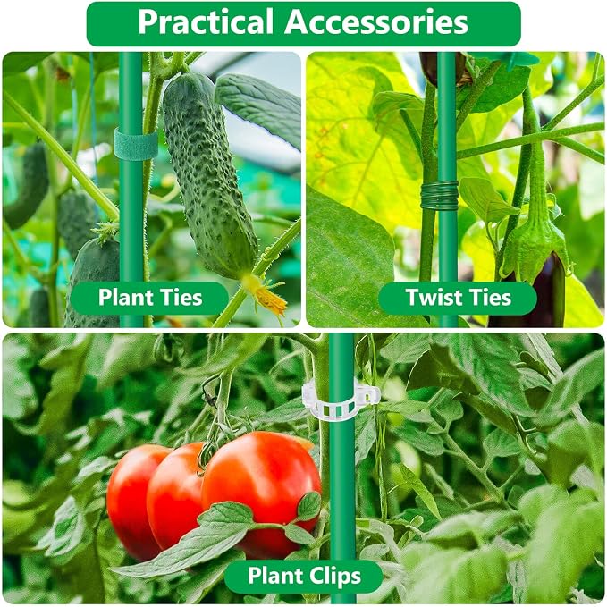 Lezmarket 36 Pack Garden Stakes, Plant Support Stakes, DIY 4ft 5ft 6ft 7ft - Image 7