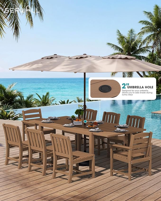 SERWALL Outdoor Expandable Dining Table 60" - Image 3