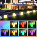 Solar Lights Outdoor Waterproof Decorations, 5 Pack Solar Globe Lights - Image 2