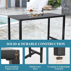Outdoor Bar Table, Patio Console Pub Height Tables - Image 4
