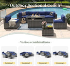 Aoxun 8 Piece Patio Furniture Set - Image 5