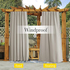 NICETOWN 2 Panels Privacy Outdoor Curtains - Image 2