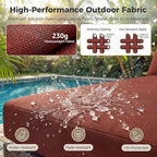 NICESOUL 7 Piece Modular Outdoor Furniture Set - Image 9