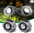 2 Pack Solar Rock Lights Outdoor, Angle Adjustable Solar Lights Outdoor by DGSCAK