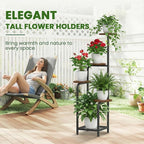 TOSKING 5 Tier Metal Plant Stand Indoor 48''H Tall, Heavy Duty Plant Shelf - Image 9