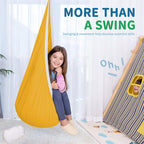 OUTREE Kids Pod Swing Seat, Cotton Child Hammock Swing Chair, Sensory Swing - Image 5
