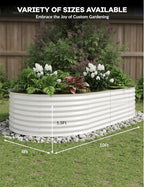 GarveeLife 10x4x1.5 ft Galvanized Raised Garden Bed - Image 4