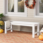 Outdoor Bench Set of 2, 2-Person Patio Backless Benches, HIPS Weatherproof - Image 6