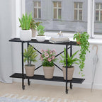 Zhongma 2 Tier Metal Sturdy Narrow Plant Stand - Image 3