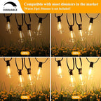 Brightever Outdoor String Lights 200FT Waterproof, Patio String Lights - Image 4