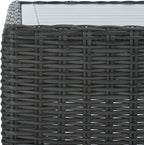 SAFAVIEH Couture Collection Margarita Dark Grey Faux Wicker Rectangle - Image 9