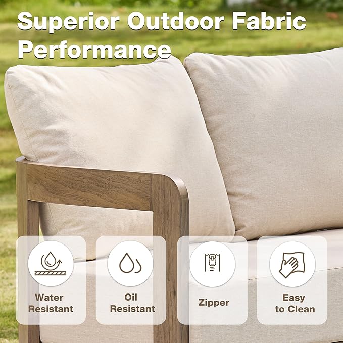 Outdoor Patio Furniture Set, Metal Patio Conversation Set - Image 4