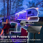 DBFAIRY 50Ft Solar LED Strip Lights Outdoor, Large Capacity Solar Powered - Image 6